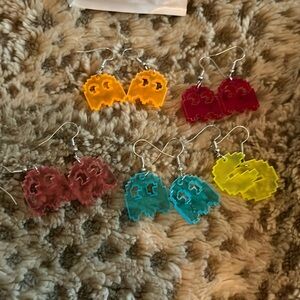 Pac-Man earrings new bundle